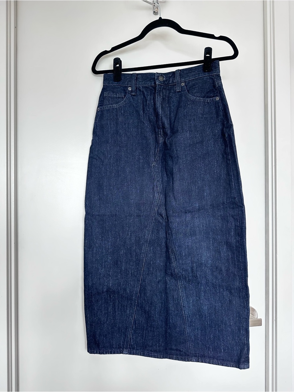 Uniqlo Dark Blue Denim Maxi Skirt